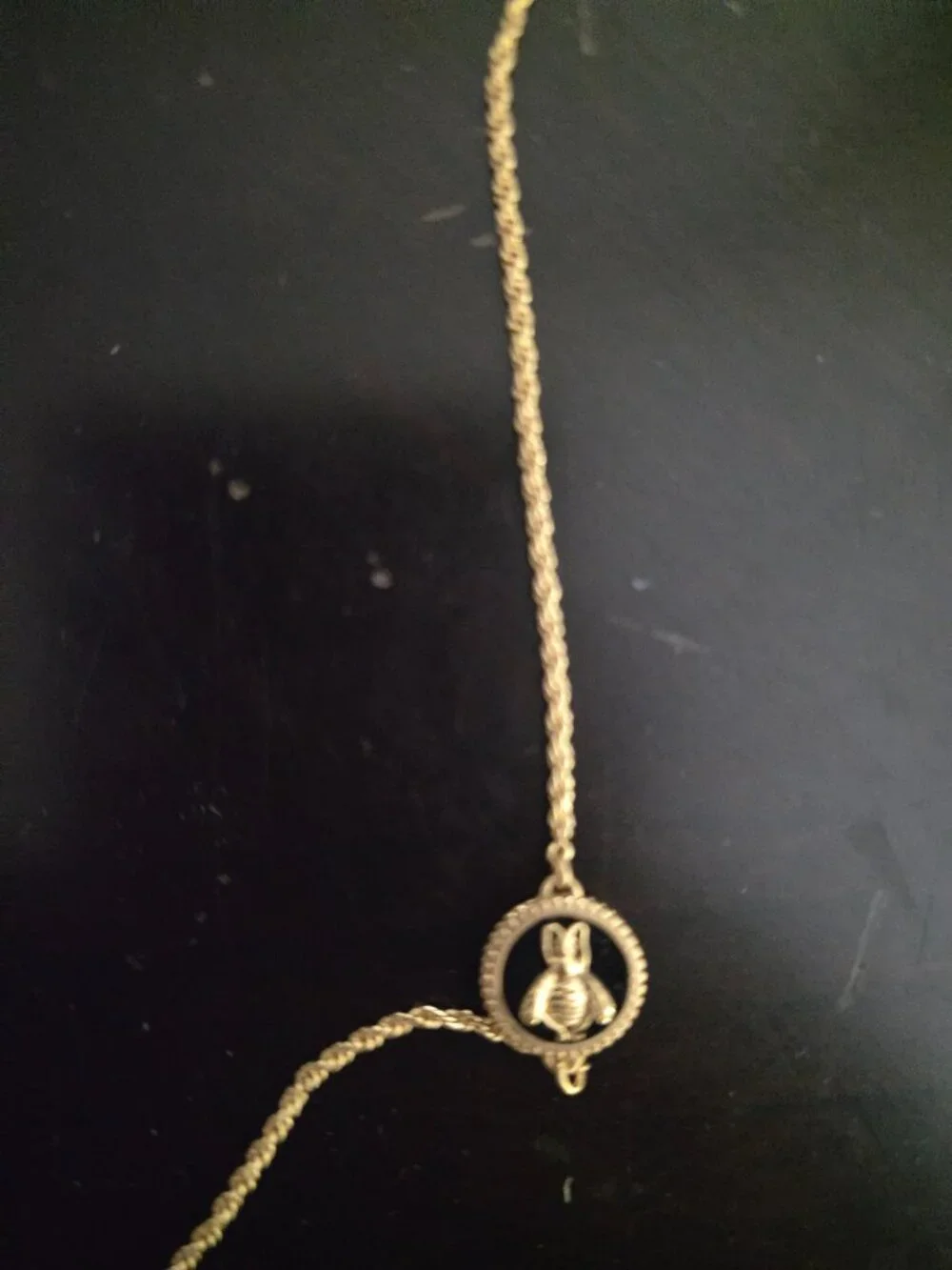 Julie Vos bee black enamel long station necklace - Picture 2 of 4